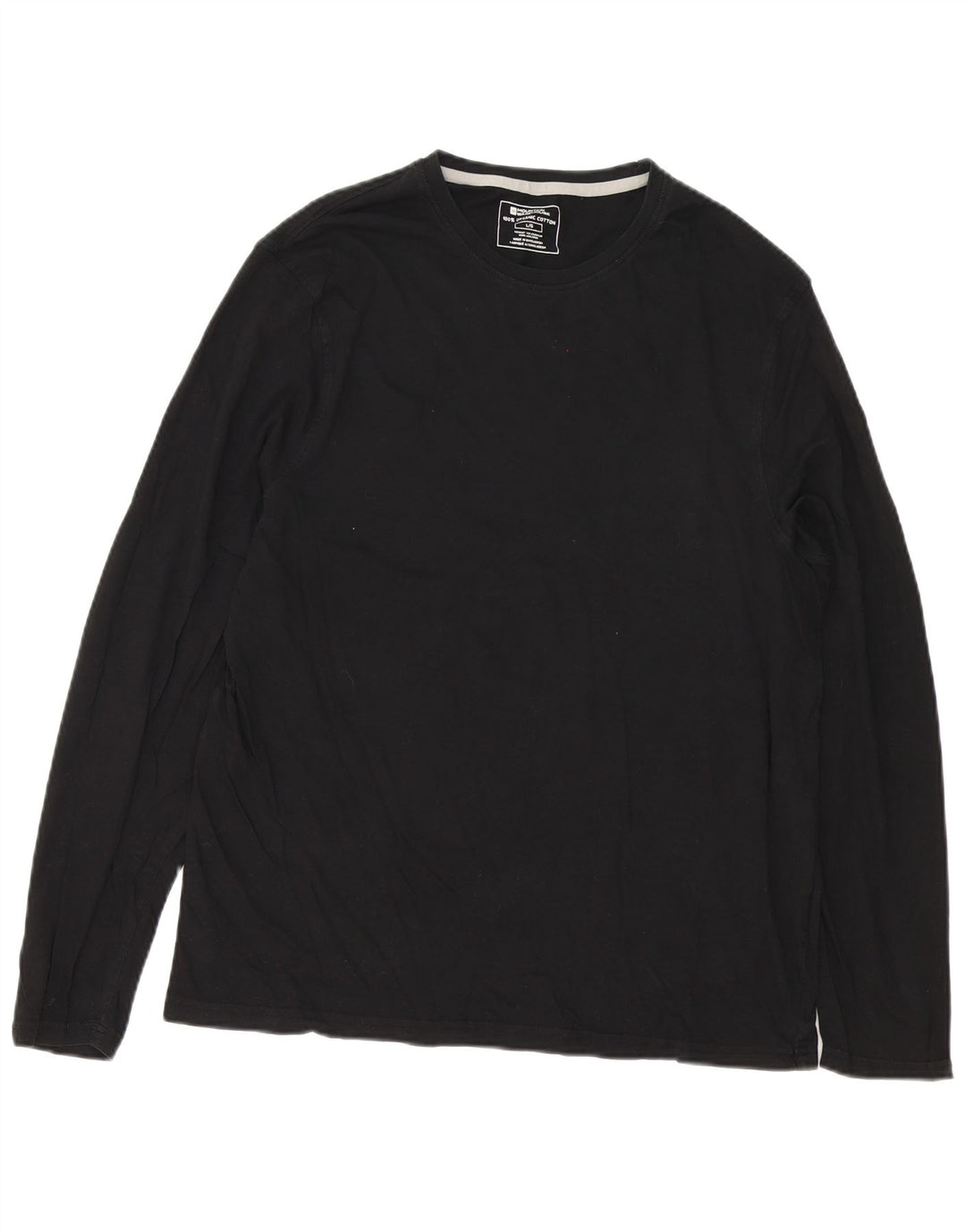 Mountain Warehouse Mens Top Long Sleeve Large Black Cotton