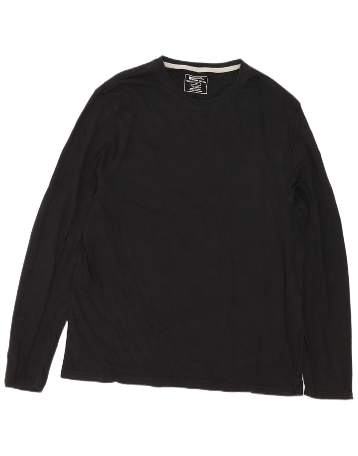 Mountain Warehouse Mens Top Long Sleeve Large Black Cotton