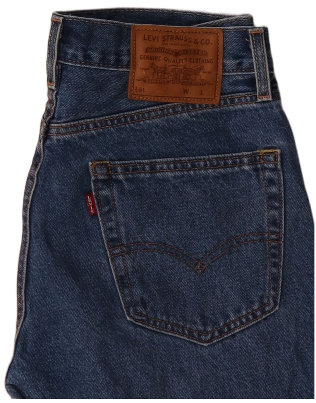 Levi's Mens Straight Jeans W29 L30 Blue Cotton