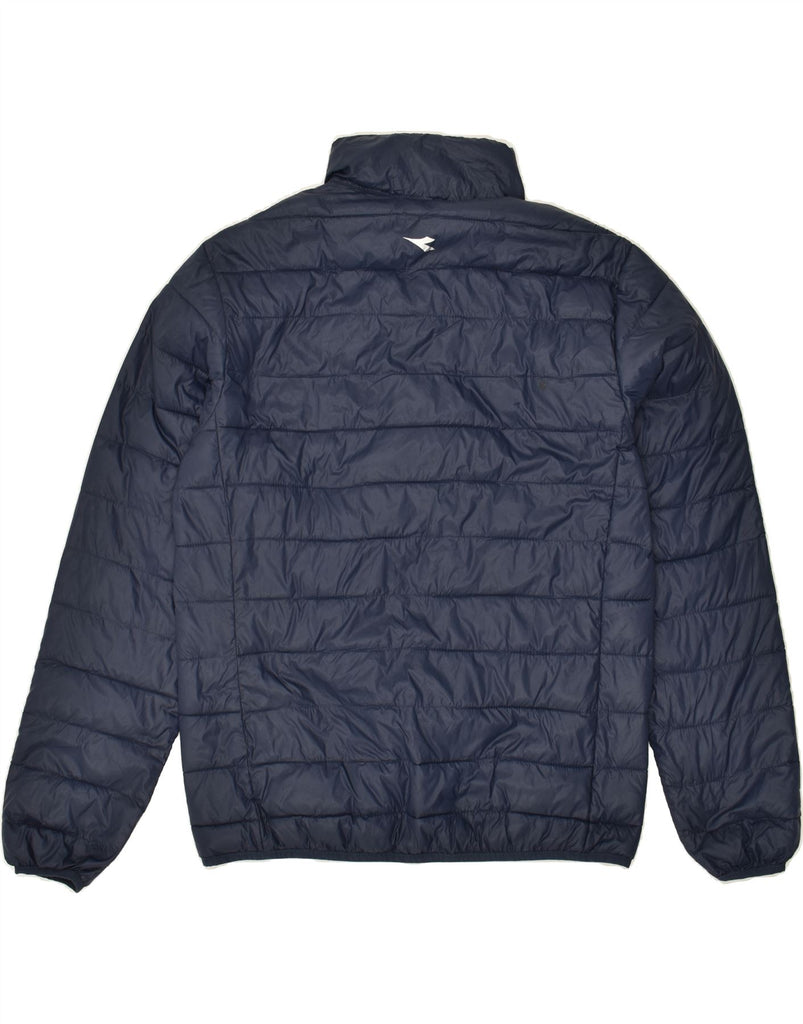 DIADORA Mens Padded Jacket UK 42 XL Navy Blue Polyamide Vintage Diadora and Second-Hand Diadora from Messina Hembry 