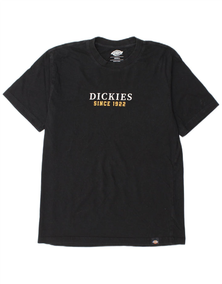 DICKIES Mens Graphic Graphic T-Shirt Top Small Black Cotton
