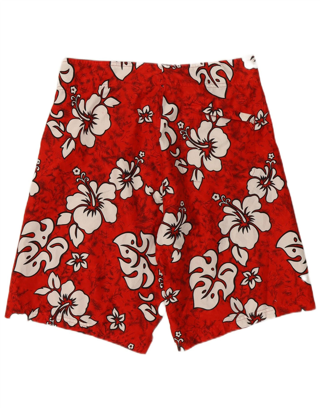 Sapore Di Mare Mens Swimming Shorts Medium Red Floral Polyester Hawaiian