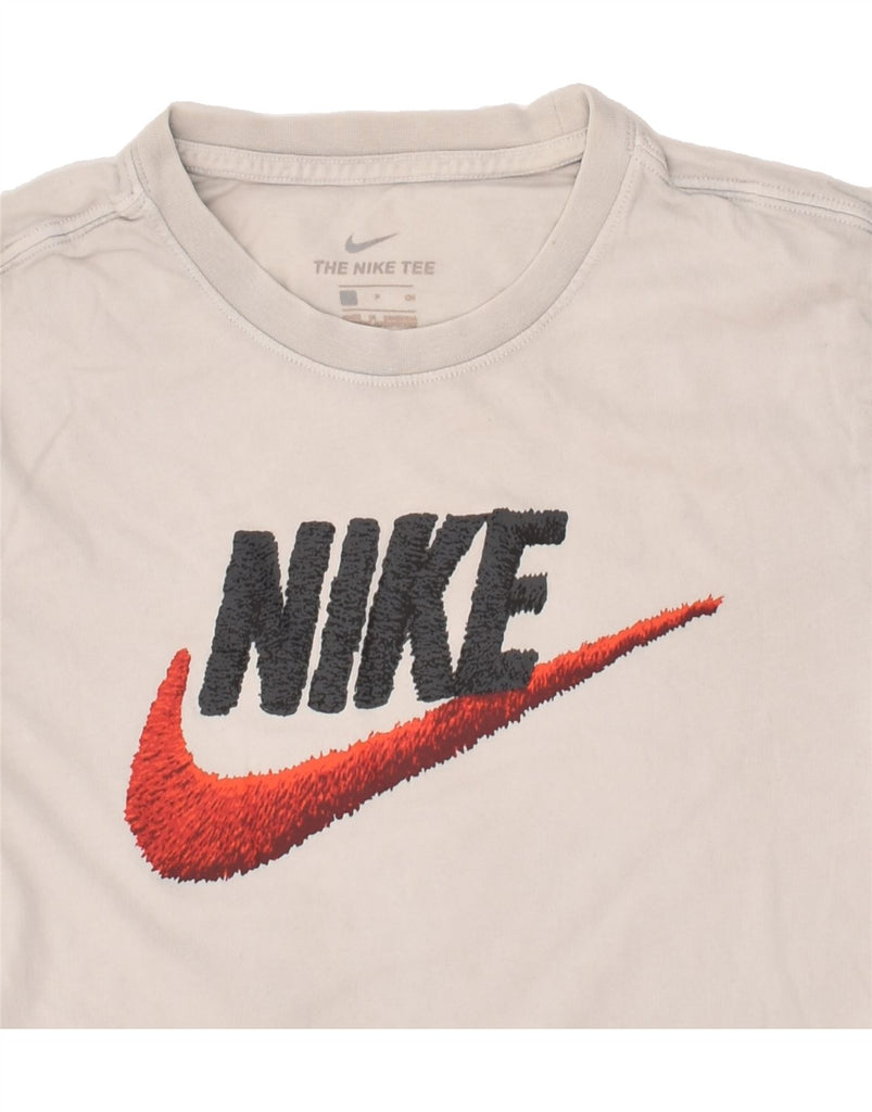 NIKE Mens Graphic T-Shirt Top Small Grey Cotton | Vintage Nike | Thrift | Second-Hand Nike | Used Clothing | Messina Hembry 