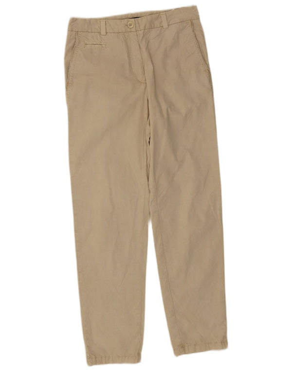 Marks & Spencer Womens Straight Chino Trousers UK 8 Small W30 L28 Beige