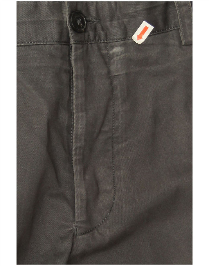 French Connection Mens Slim Chino Trousers W36 L32 Grey Cotton