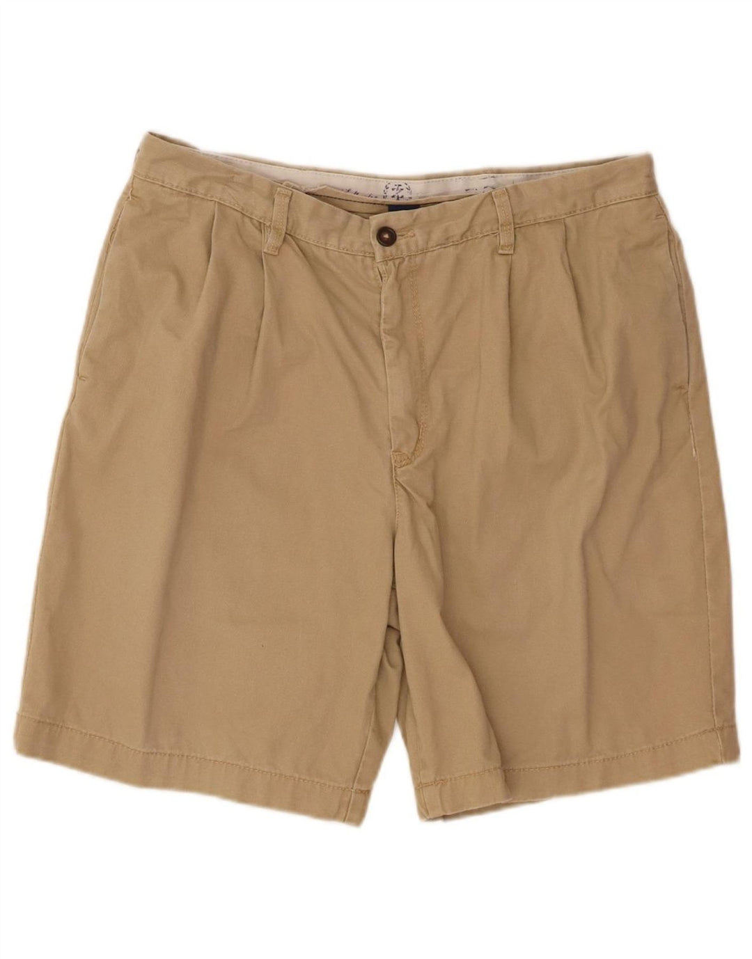 IZOD Mens Pegged Chino Shorts W36 Large  Beige Cotton