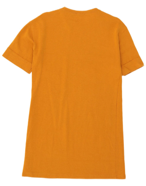 Zara Womens T-Shirt Dress UK 10 Small Orange