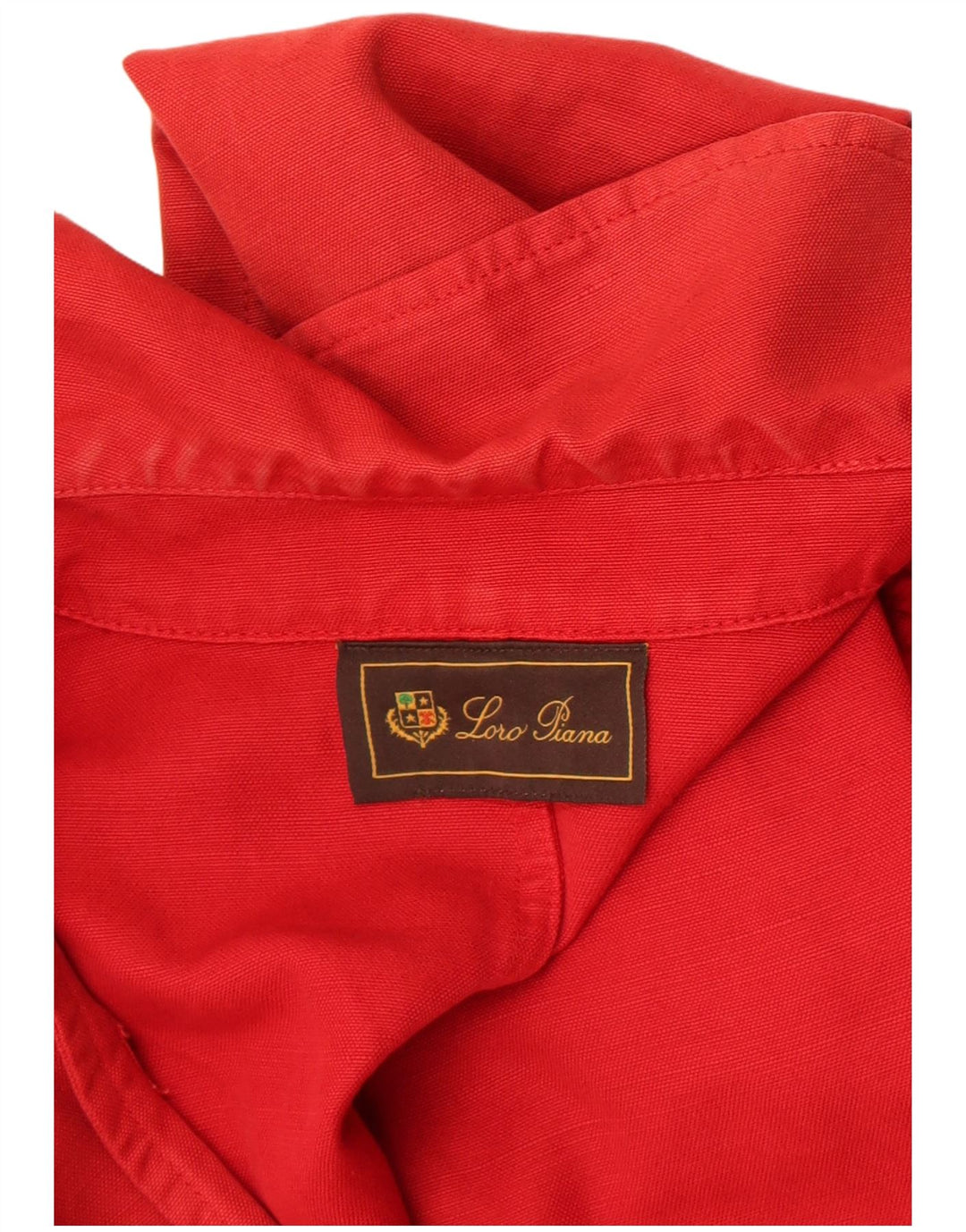 Loro Piana Womens Utility Jacket IT 44 Medium Red Linen
