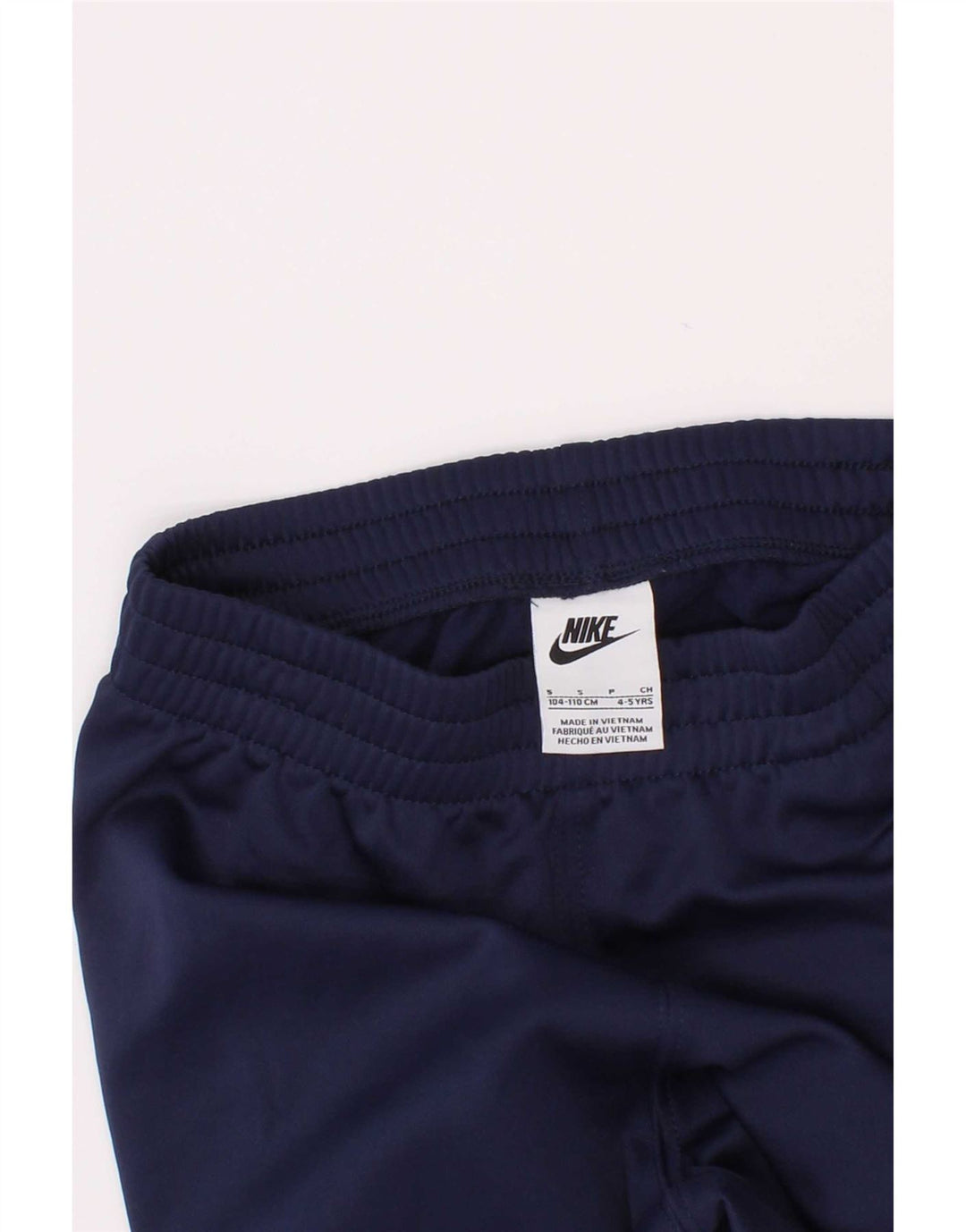 Nike Boys Tracksuit Trousers Joggers 4-5 Years Small Navy Blue Polyester