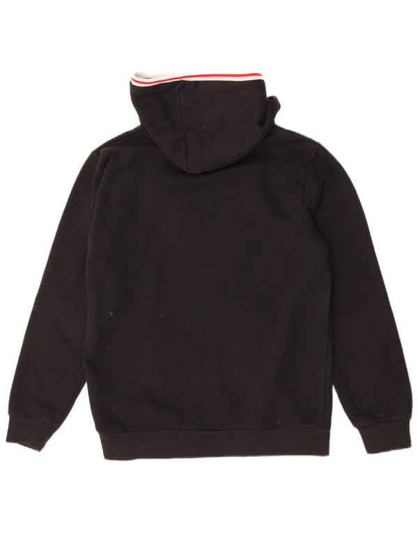 Fila Boys Graphic Hoodie Jumper 13-14 Years Black Cotton