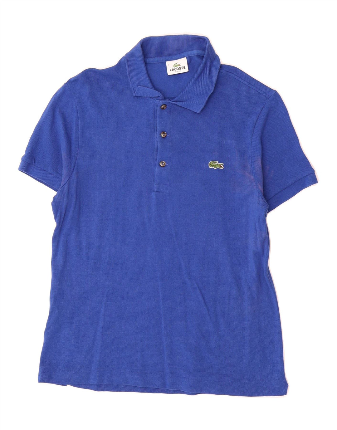 LACOSTE Mens Slim Fit Polo Shirt Size 3 Small Blue Cotton Vintage Lacoste and Second-Hand Lacoste from Messina Hembry 