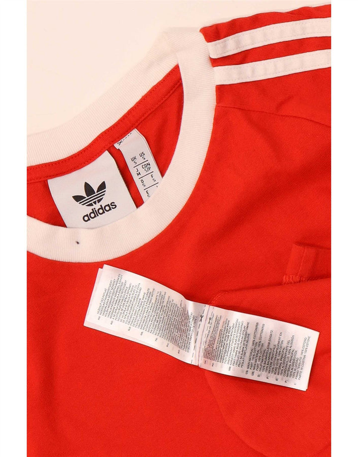 Adidas Mens T-Shirt Top Small Red