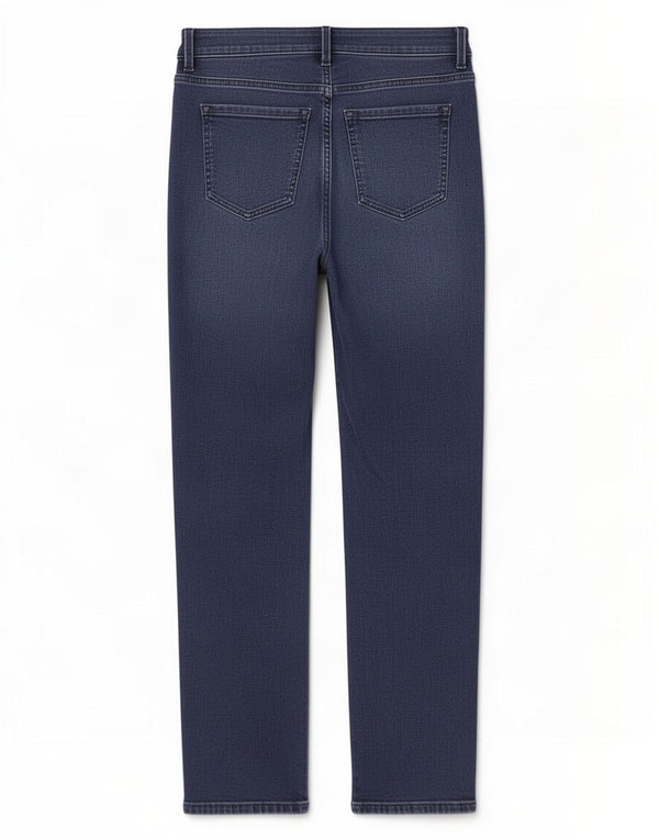 Marks & Spencer Womens Straight Jeans UK 14 Large W32 L29 Navy Blue