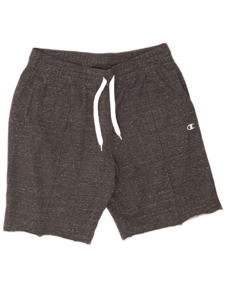 Champion Mens Sport Shorts Medium  Grey Flecked Cotton