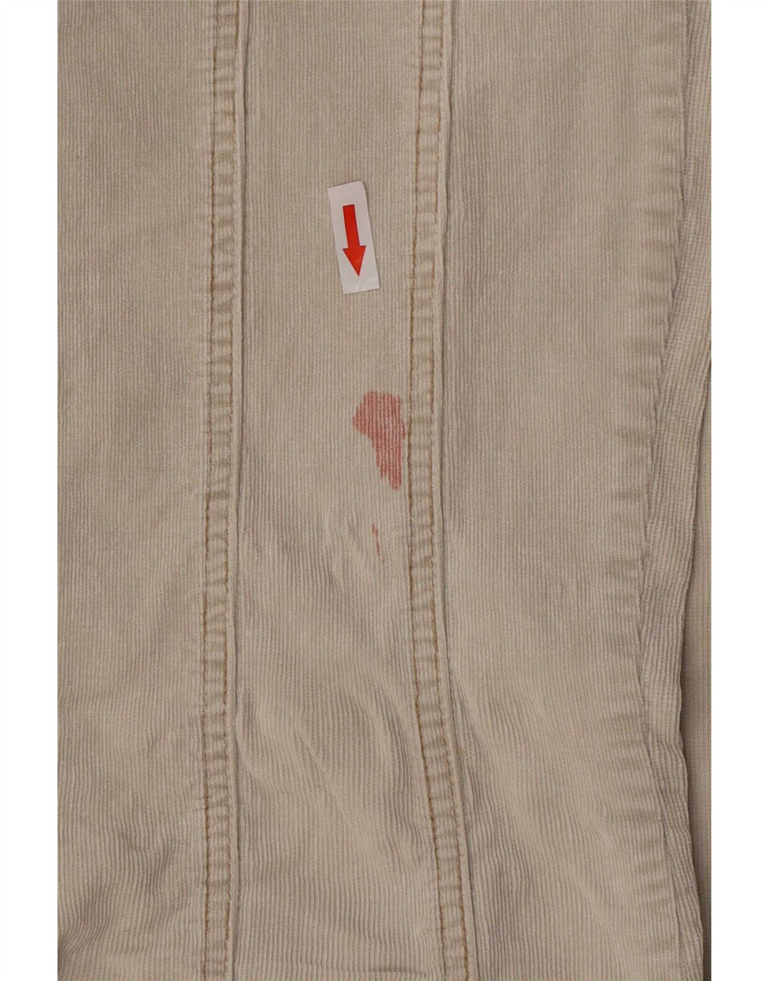 Fishbone Womens Flare Corduroy Trousers W27 L32 Beige