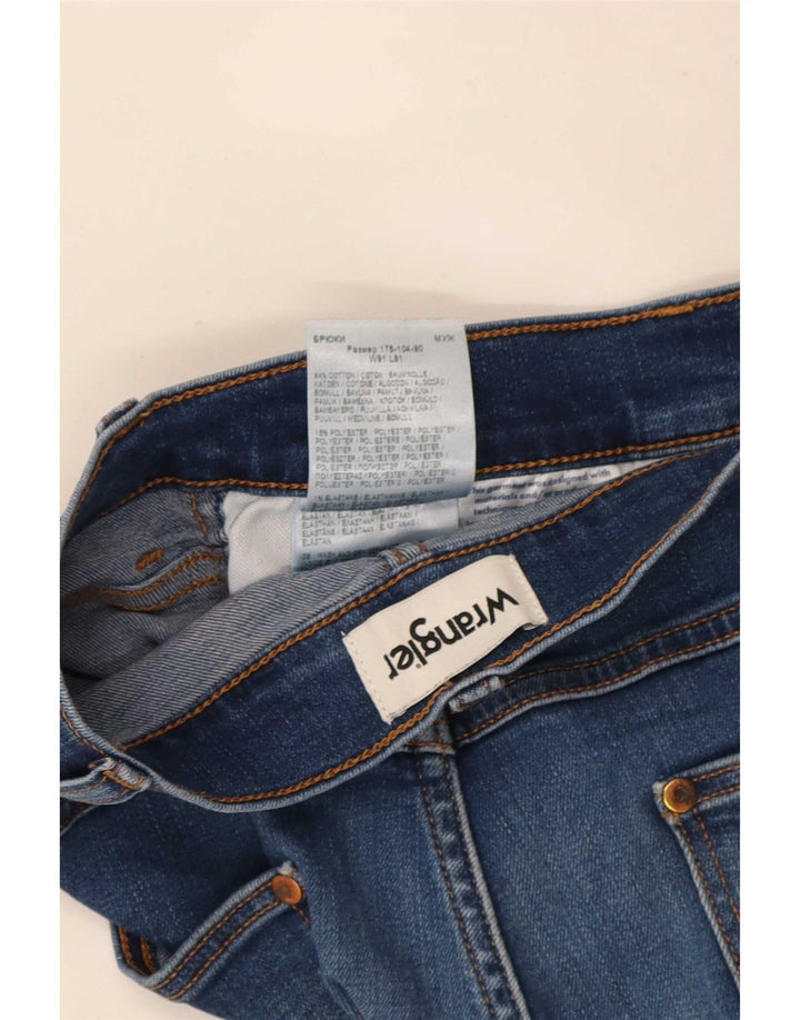 Wrangler Mens Larston Slim Jeans W36 L32 Blue Cotton