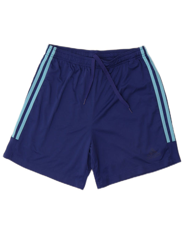 Adidas Mens Aeroready Sport Shorts Medium Navy Blue Polyester