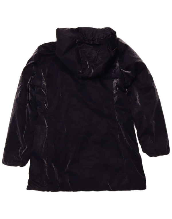 INVICTA Womens Hooded Padded Jacket UK 16 Large Navy Blue Polyamide