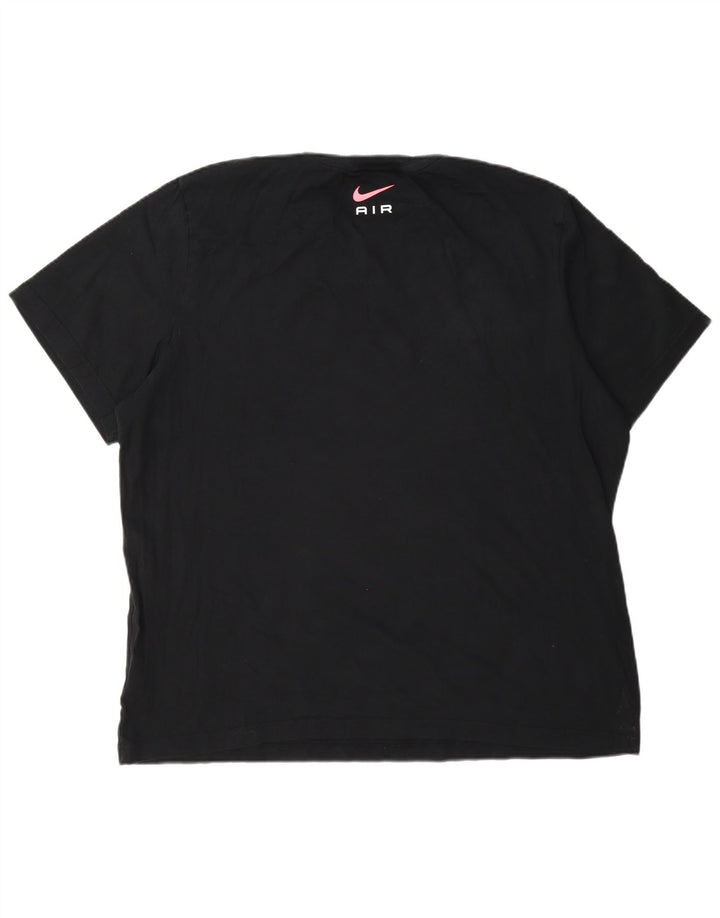 Nike Mens Graphic T-Shirt Top 2XL Black Cotton