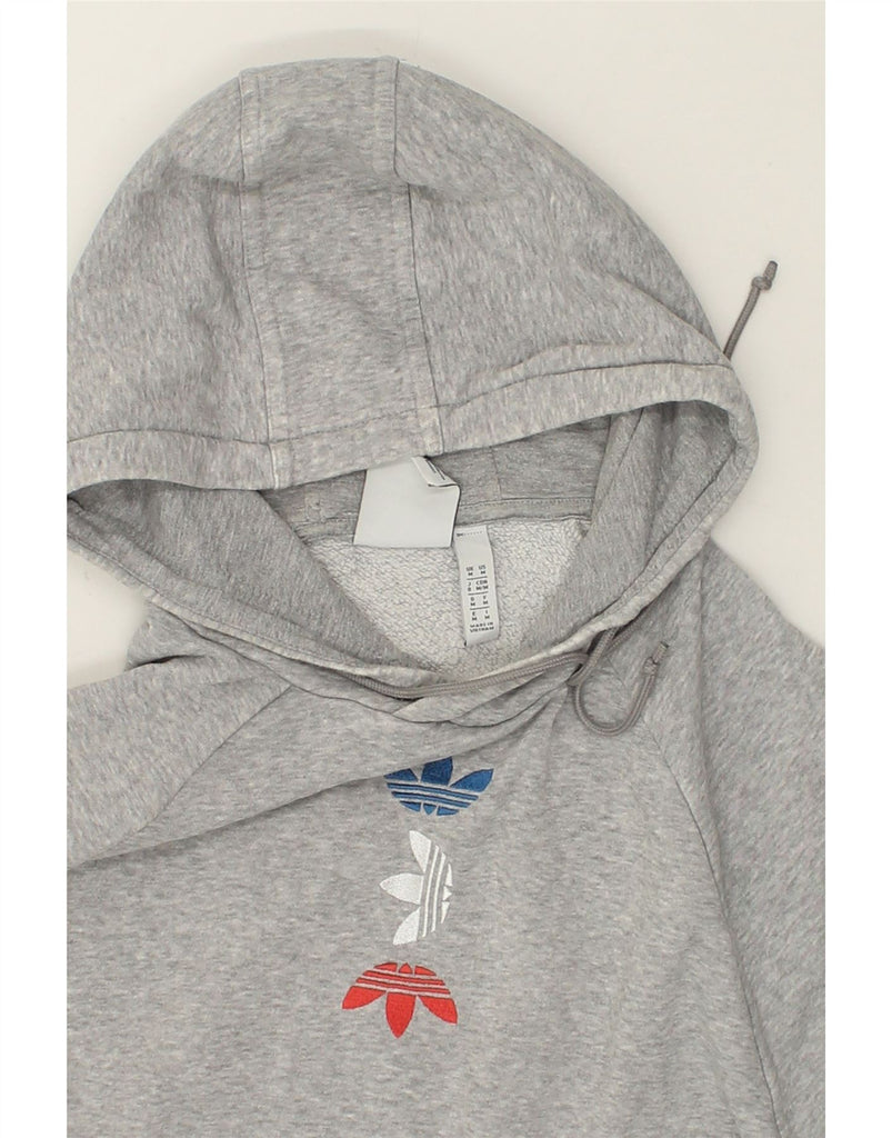 ADIDAS Mens Graphic Hoodie Jumper Medium Grey Cotton | Vintage Adidas | Thrift | Second-Hand Adidas | Used Clothing | Messina Hembry 