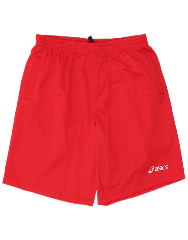 ASICS Mens Sport Shorts Medium  Red Polyester