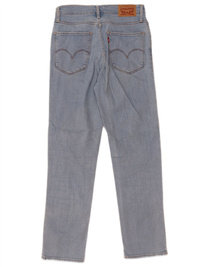 Levi's Womens 724 High Rise Straight Cropped Jeans W25 L26 Blue