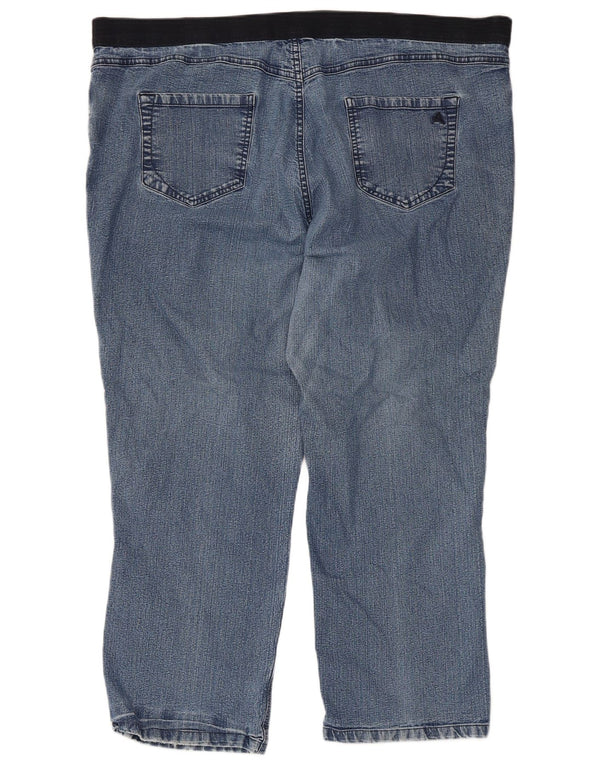 Marks & Spencer Womens Autograph Tapered Loose Jeans UK 22 3XL W44 L27 Blue