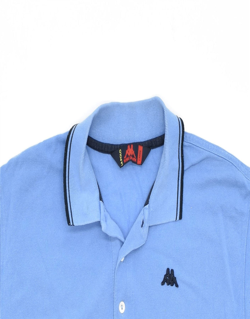 KAPPA Mens Polo Shirt Large Blue Cotton | Vintage | Thrift | Second-Hand | Used Clothing | Messina Hembry 
