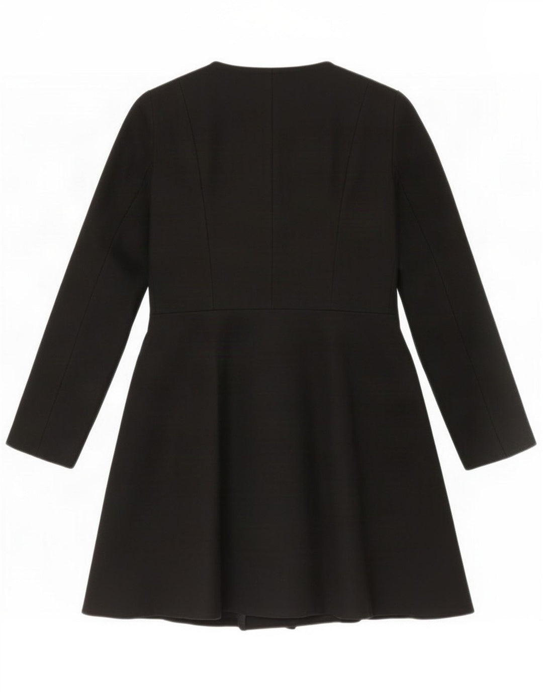 French Connection Womens Overcoat UK 10 Small Black Wool