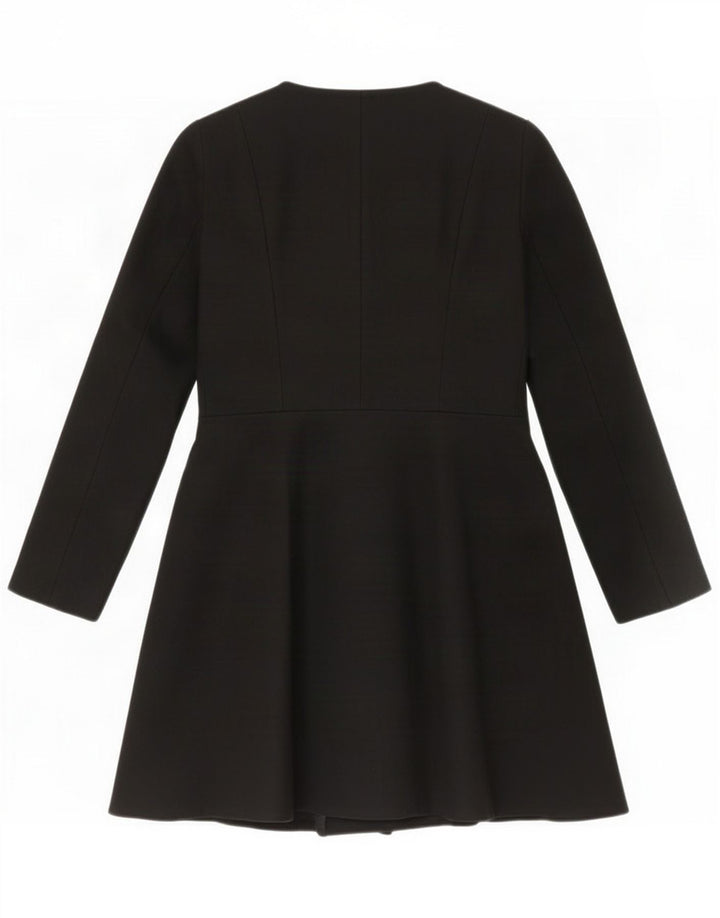 French Connection Womens Overcoat UK 10 Small Black Wool