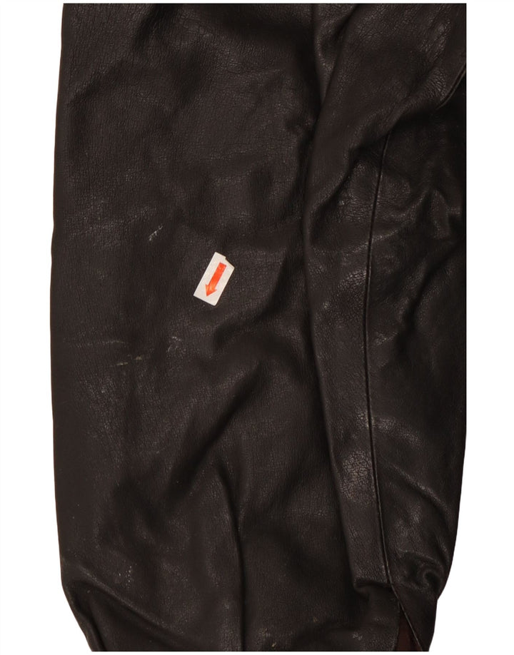 C&A Mens Leather Jacket IT 58 4XL Brown Leather