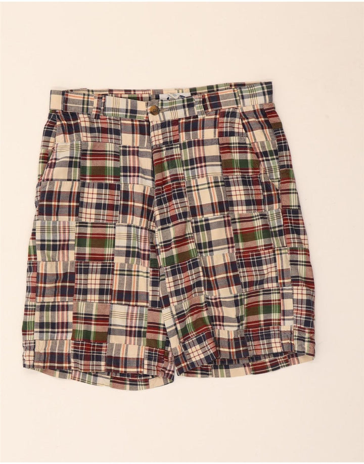 Old Navy Mens Chino Shorts W30 Medium Multicoloured Check Cotton