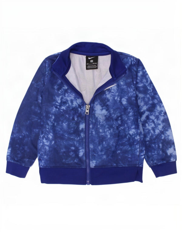 Nike Baby Boys Graphic Tracksuit Top Jacket 18-24 Months Blue Tie Dye