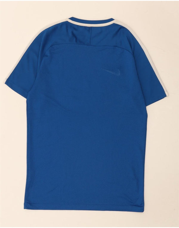 Nike Mens Dri Fit T-Shirt Top Small Blue Colourblock Polyester