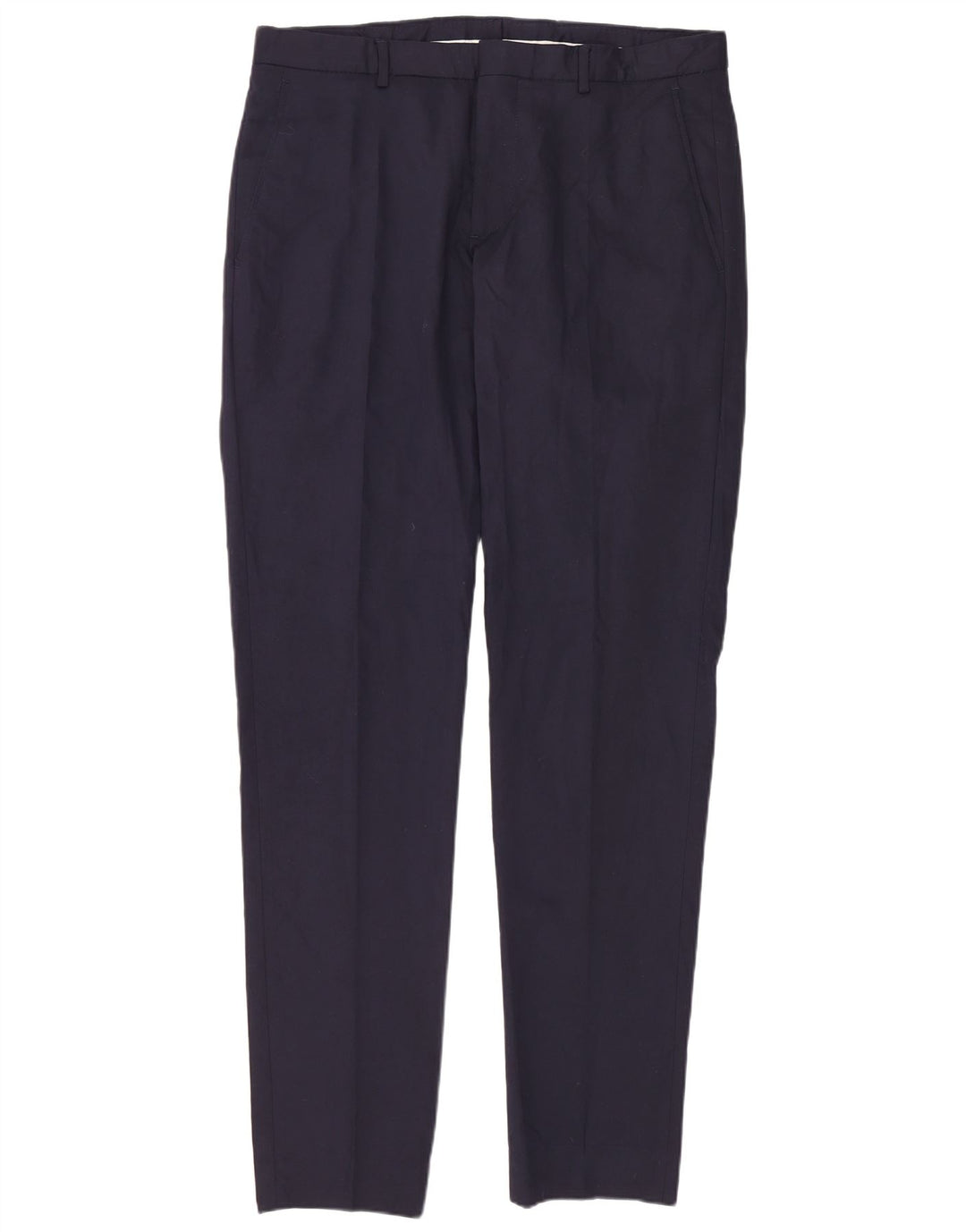 Zara Mens Slim Suit Trousers EU 40 Medium W31 L36 Navy Blue