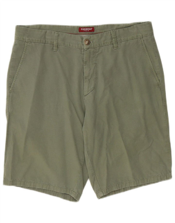 Carrera Mens Chino Shorts IT 48 Medium W33  Khaki Cotton