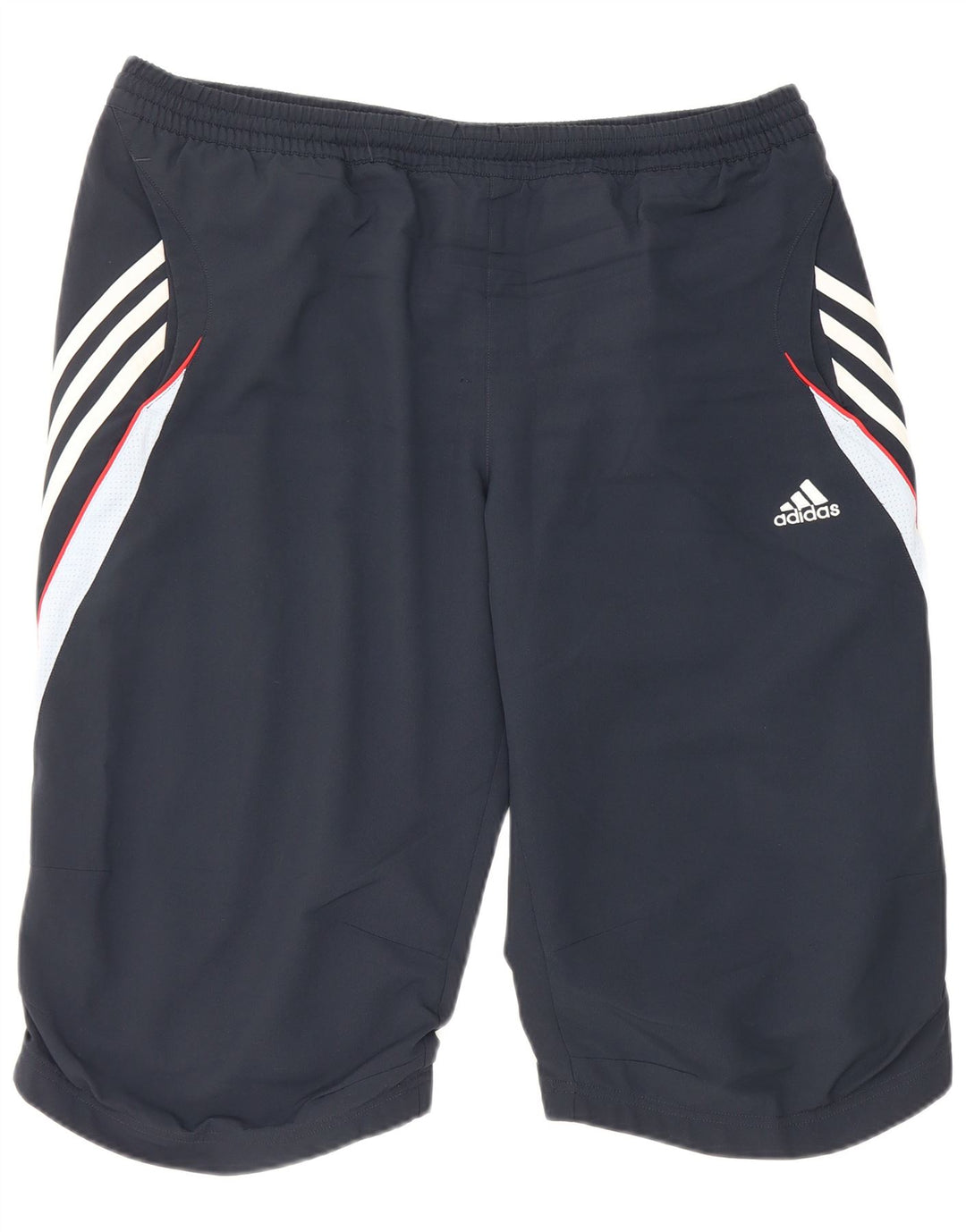 Adidas Mens Climalite Sport Shorts Large Navy Blue Colourblock Polyester