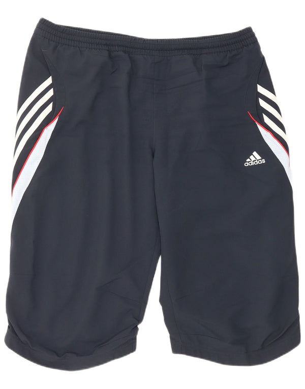 Adidas Mens Climalite Sport Shorts Large Navy Blue Colourblock Polyester
