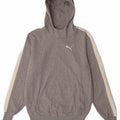 PUMA Mens Hoodie Jumper Medium Grey Colourblock