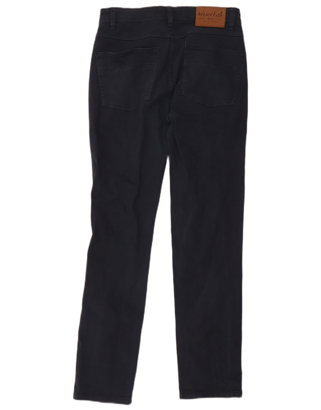 Weird Fish Mens Slim Casual Trousers W32 L31 Navy Blue