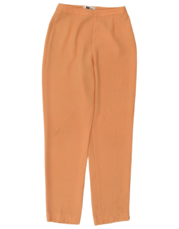 Vintage Womens Tapered Casual Trousers EU 36 Small W26 L28 Orange