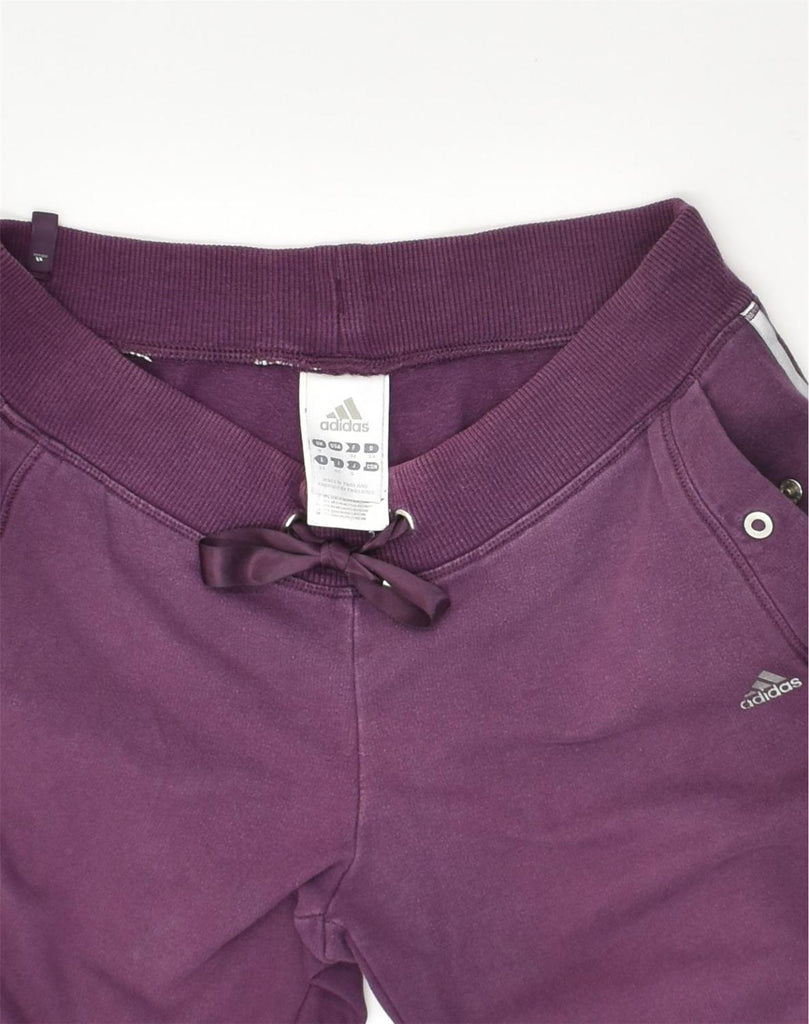 ADIDAS Womens Tracksuit Trousers Joggers UK 8 Small  Purple Cotton | Vintage Adidas | Thrift | Second-Hand Adidas | Used Clothing | Messina Hembry 