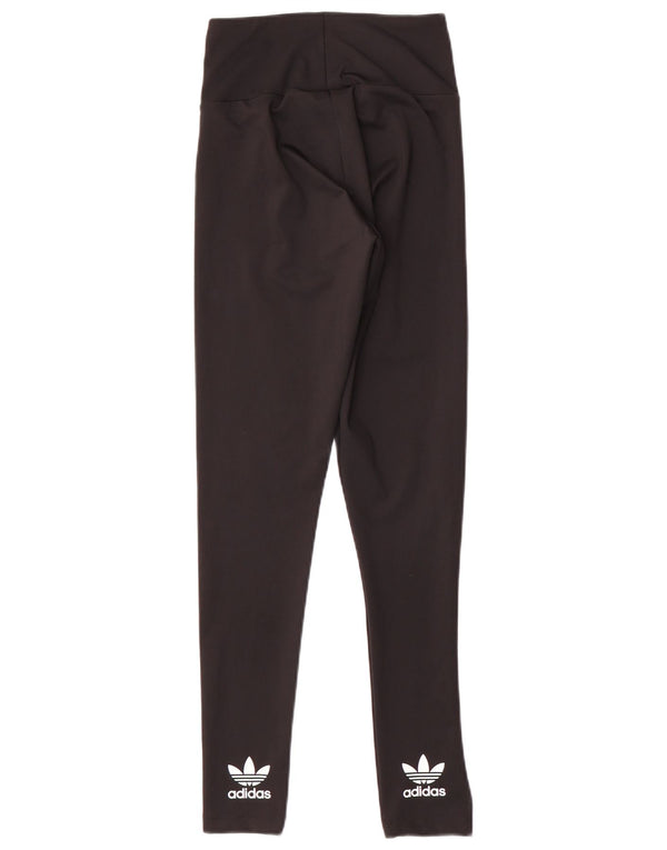 ADIDAS Womens Leggings UK 6 XS Black