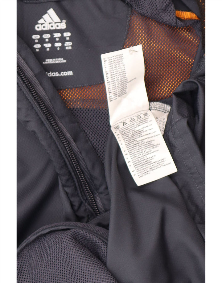 Adidas Mens Clima Proof Tracksuit Top Jacket Medium Grey Colourblock