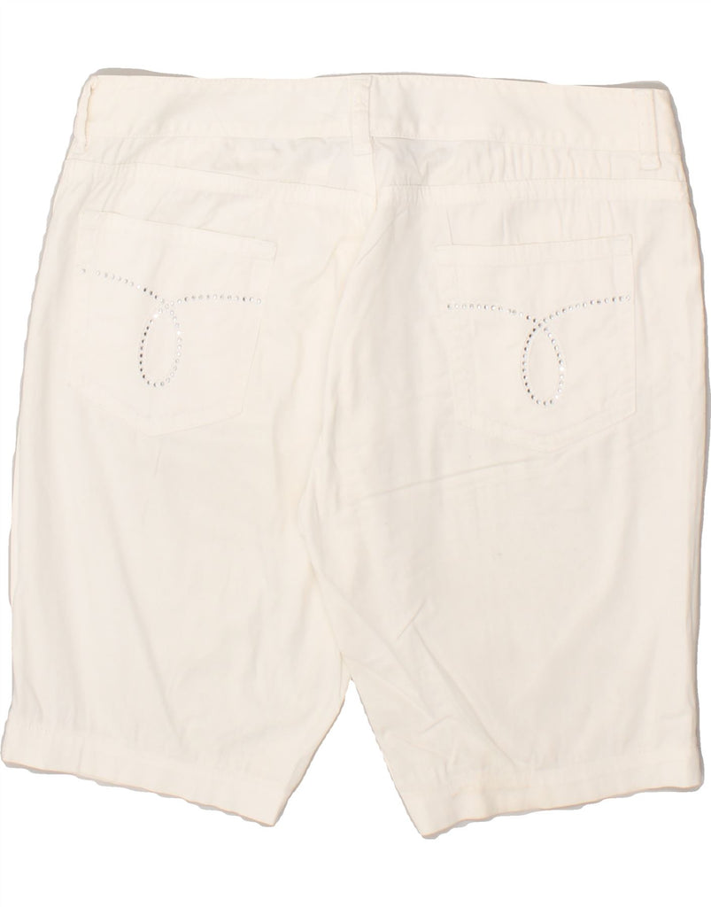 CALVIN KLEIN Womens Denim Shorts W31 Medium White Cotton Vintage Calvin Klein and Second-Hand Calvin Klein from Messina Hembry 