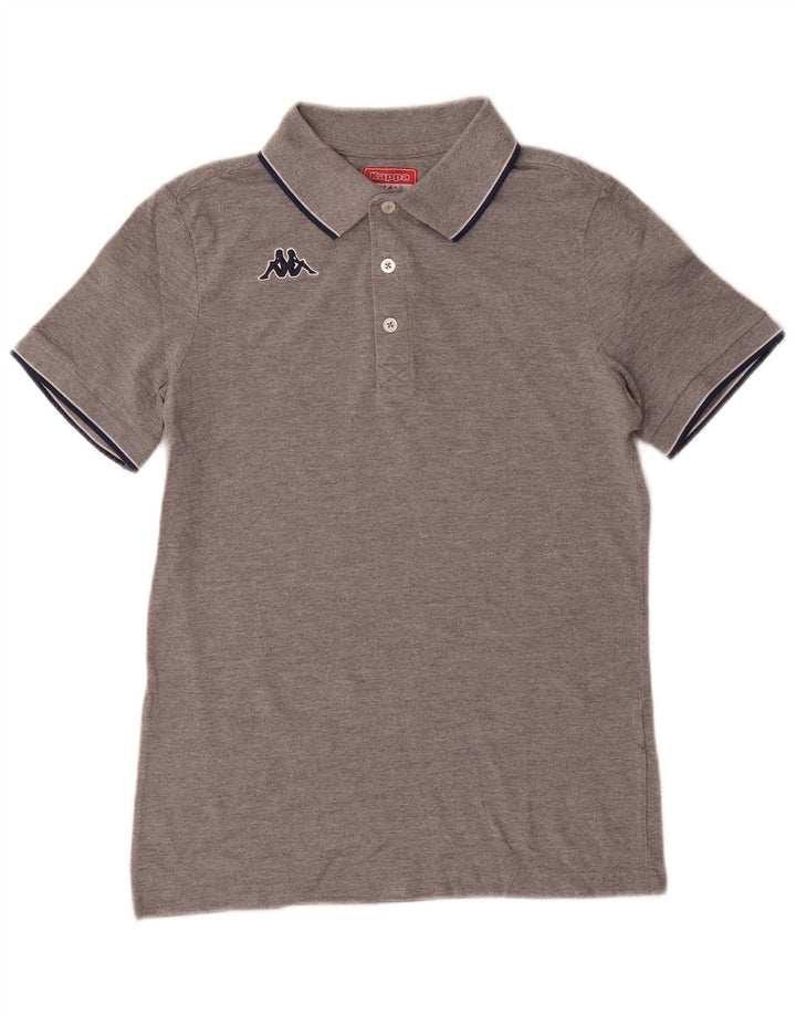 Kappa Mens Polo Shirt Small Grey Flecked