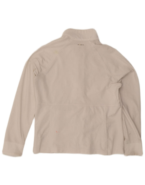 Adidas Womens Tracksuit Top Jacket UK 16 Large White Polyester