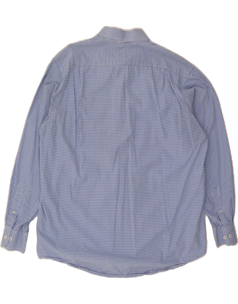 IZOD Mens Shirt Large Blue Gingham Cotton Vintage Izod and Second-Hand Izod from Messina Hembry 