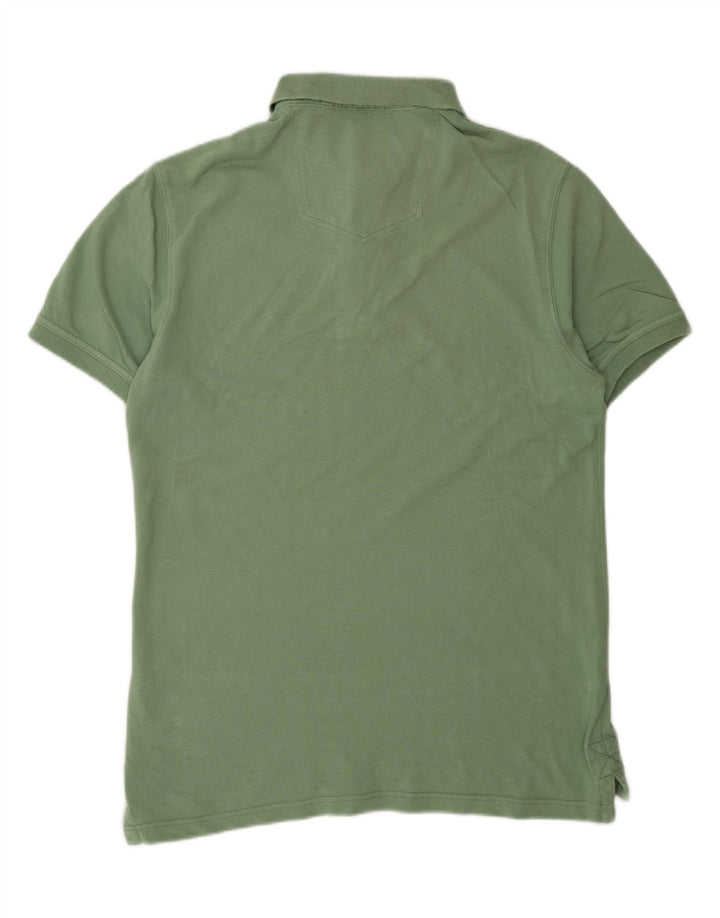 FAT FACE Mens Polo Shirt Medium Green Cotton