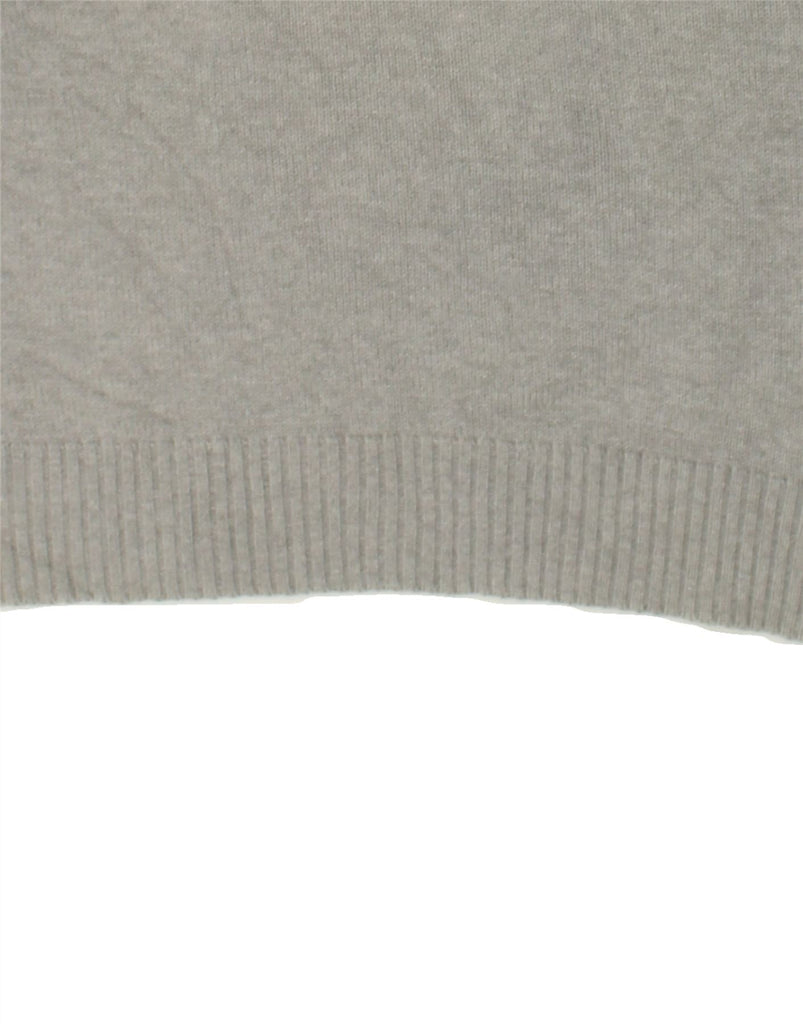 POLO RALPH LAUREN Mens V-Neck Jumper Sweater Medium Grey Colourblock | Vintage Polo Ralph Lauren | Thrift | Second-Hand Polo Ralph Lauren | Used Clothing | Messina Hembry 